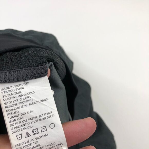 Prana LG (Fits 33W) Athleisure Training Gym 10" Elastic Waist Shorts Gray - Picture 6 of 6